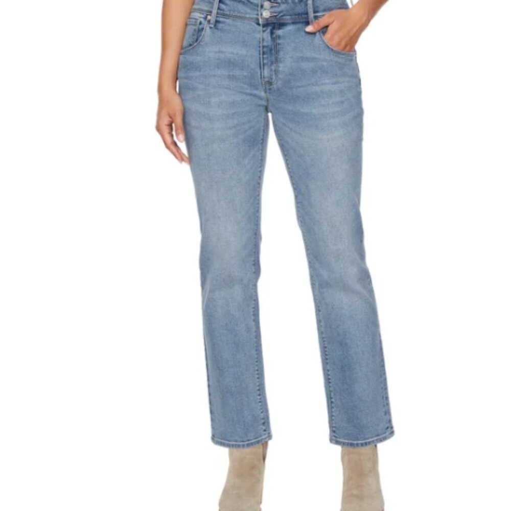 Hudson Los Angeles Women's Slim Straight Leg Jeans Blue Size 14/34 - Picture 2 of 9